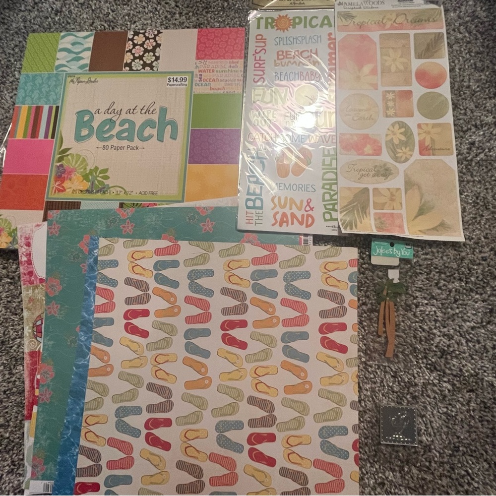 Beach Scrapbooking Items